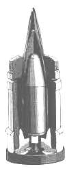 Aufbau der 105 mm APDS mit abspringender Führungshülse